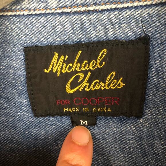 Michael Charles for Cooper Denim Jacket, Size Medium. Excellent condition! - Picture 2 of 7